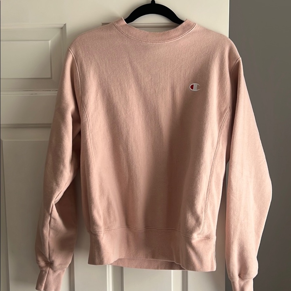 Champion Blush Reverse Weave Crew Neck Sweatshirt